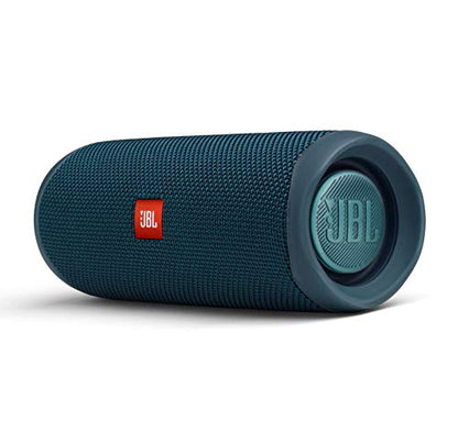 JBL Flip 5 Portable Bluetooth Speaker - Ocean Blue (JBLFLIP5BLUAM) (Renewed) - color: blue