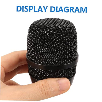 Metal Mic Head Replacement Microphone Grille Cover for Musicians Podcasters Broadcasters - size: 6.50X5.50X5.50CM