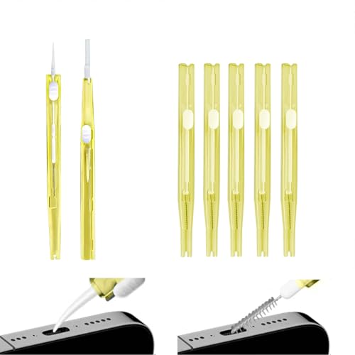 Cell Phone Cleaning Kit, Anti-Clogging Mini Cleaning Dust Remover Tools for iPhone 17 Pro Max Speaker and Receiver, Multifunctional Mini Brushes Cleaner for Headphones Tablet Computer Camera