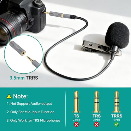 3.5mm TRS to TRRS/TRRS to TRS Audio Adapter 2 Pack - color: 3.5mm TRS to TRRS / TRRS to TRS, size: 2 Pack
