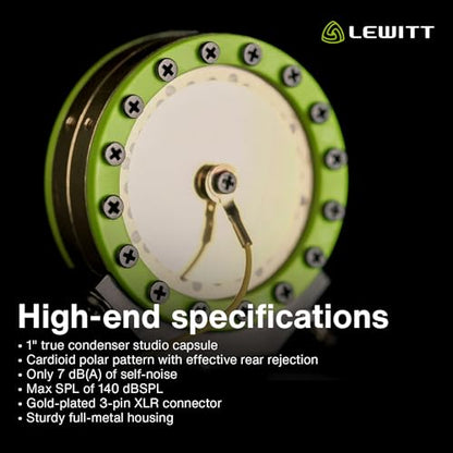 Lewitt LELCT440P LCT 440 Pure Condenser Microphone - Black