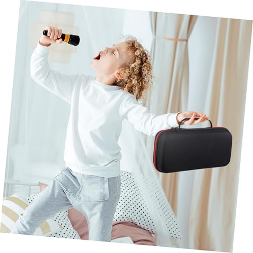 BESPORTBLE Microphone Storage Case Padded Sponge Dual-Sided for Travel and Accessories Fall and Shock-Resistant Carrying Bag