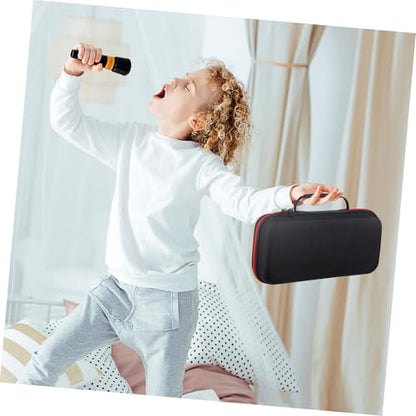 BESPORTBLE Microphone Storage Case Padded Sponge Dual-Sided for Travel and Accessories Fall and Shock-Resistant Carrying Bag