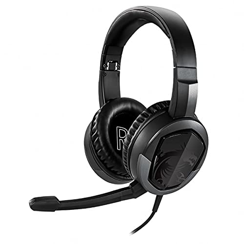 msi Gaming Detachable Microphone Lightweight and Foldable Headband Design Gaming Headphone (Immerse GH30 V2) - size: Large, style: Immerse GH30 V2