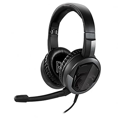 msi Gaming Detachable Microphone Lightweight and Foldable Headband Design Gaming Headphone (Immerse GH30 V2) - size: Large, style: Immerse GH30 V2