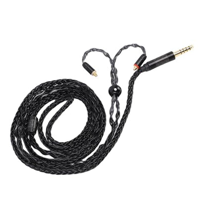 Cuifati 4.4mm Balanced MMCX Cable, Anti Tangling 4.4mm Balanced Male to MMCX Earphone Cable for Replacement