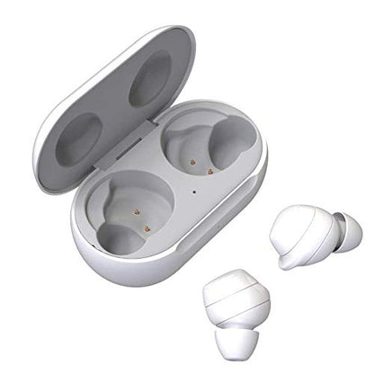 Wireless Charging Case Compatible with Galaxy Buds Plus, Replacement Charger Dock Cradle Case Cover for Samsung Galaxy Buds+ Plus (White)