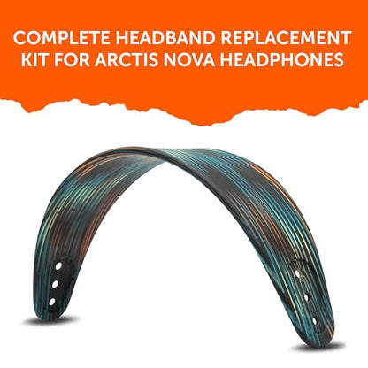 WC HeadbandZ Arctis Nova - Upgraded Silicone Headband for Arctis Nova Headsets by Wicked Cushions - Enhanced Flexibility, Comfort, and Style with Matching Earpad Designs | The Simulation - color: The Simulation