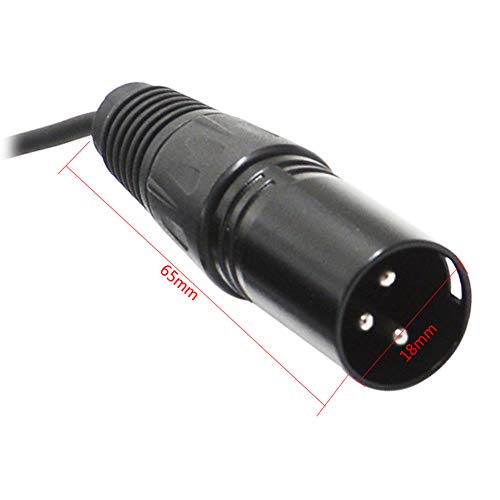 XLR Plug to Mini XLR Cable - 3Pin to Mini, Female to Male, 5Feet/1.5Meters