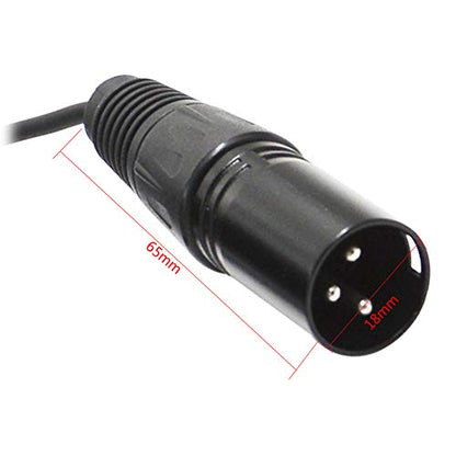 XLR Plug to Mini XLR Cable - 3Pin to Mini, Female to Male, 5Feet/1.5Meters
