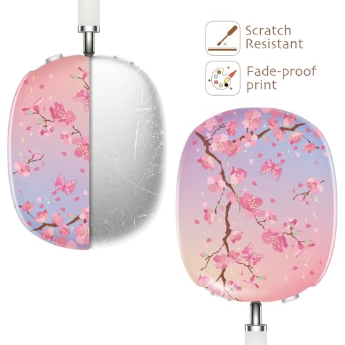 iBenzer Protective Case for AirPods Max Headphones, Ear Cups Cover for Apple AirPods Max (2024 USB-C / 2020 Lightning), Sakura Breeze, AP-MAX-133 - color: Sakura Breeze