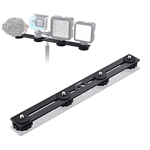 UTEBIT 11 inch Flash Bracket, Straight Flash Brackets with 1/4'' Hot Shoe - size: 11 inch (Metal)