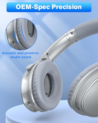 Earpads for Bose Quiet Comfort QC 35 / QC35 ii / QC25 / QC15 Headphone - color: Lifht Grey