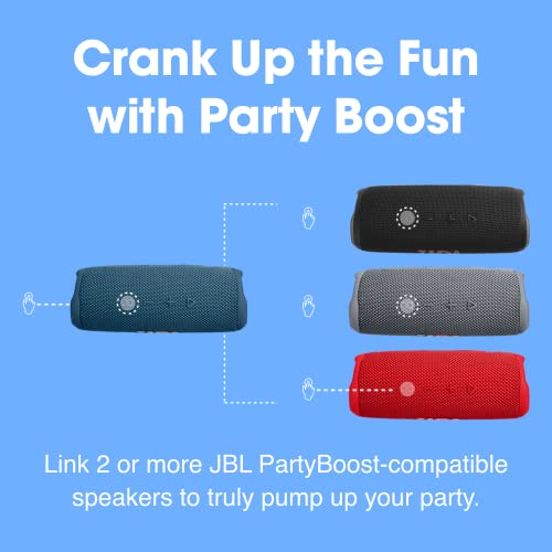JBL Flip 6 - Portable Bluetooth Speaker, Powerful Sound and Deep Bass, IPX7 Waterproof, 12 Hours of Playtime, Speaker for Home, Outdoor and Travel (White) (Renewed) - color: White