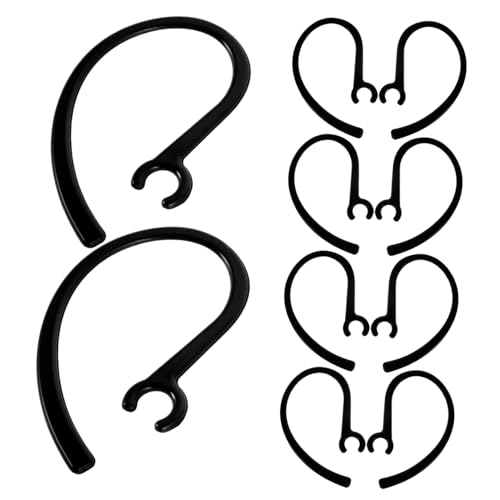 10pcs Silicone Earbud Tips with Anti-Slip Ear Hooks Comfortable Durable Earbud Accessories for Running and Gym Use Enhanced Sound Stability