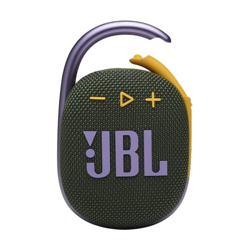 JBL Clip 4, Green - Portable Bluetooth 5.1 Speaker - Up to 10 Hours of Play - Waterproof & Dust Resistant - Includes Noise & Echo-Canceling Speakerphone - color: Green