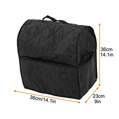 Kitchen Mixer Dust Carry Bag, Anti Dirt Anti Scratches Mixer Dust Cover Kitchen Food Stand Mixer Dust Organizer Cover (Black) - color: Black
