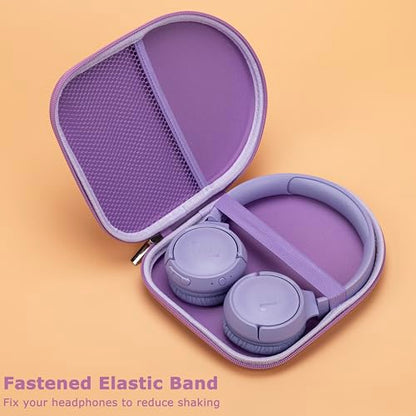 Ginsco Case Compatible with JBL Tune 510BT/520BT/500BT with Sony WH-CH520/510, Ultra-Slim Hard Shell Headphone Case for On Ear Headphones (Purple) - color: Purple