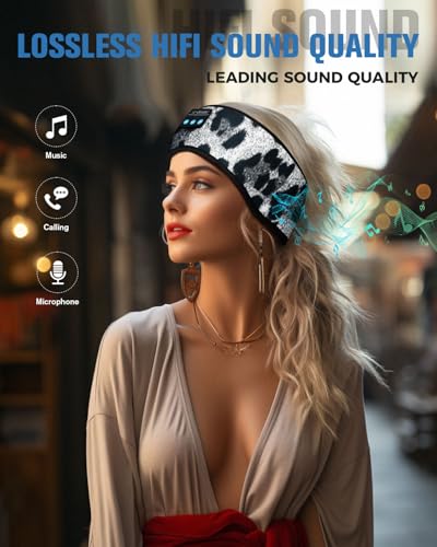 LC-dolida Sleep Headphones Bluetooth, Headband Headphones Earphones Wireless, Sleep Mask for Sleeping, Sports, Gifts, Workout, Jogging, Yoga,Insomnia, Air Travel, Meditation - color: Classic