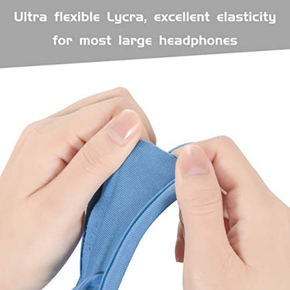 Universal Replacement Headband Cushion Pad Cover Protector Compatible with ATH M50X, QC 35i/35ii, QC25, Solo 2/Solo 3, Studio 2/3 Headphones (Blue) - color: Blue