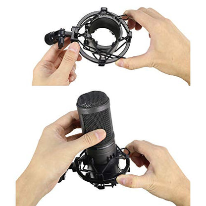 YOUSHARES AT2020 Shock Mount, Microphone Shock Mount Reduces Vibration Noise for Audio Technica AT2020 AT2035 ATR2500 Condenser Mic