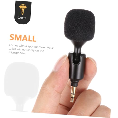 Bendable Live Streaming Microphone with 3.5mm Plug, Stereo PC and Laptop Recording Mic for Mobile Phones and Tablets, Compact Desktop Audio Accessory for Online Broadcasts