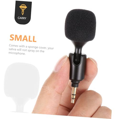 Bendable Live Streaming Microphone with 3.5mm Plug, Stereo PC and Laptop Recording Mic for Mobile Phones and Tablets, Compact Desktop Audio Accessory for Online Broadcasts