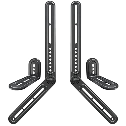 Mounting Dream Soundbar Mount Fits Most Sound Bars Up to 15 lbs, Mounting Soundbar Above or Under TV, Sound Bar Mounting Brackets for TV, Sound Bar Mount with Detachable Extension Plates MD5422 - size: For soundbars up to 15lbs