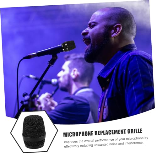 Abaodam Mic Mesh Grill Replacement Pop Filter for Streaming Microphone Compatible Metal Grill Head for Mic