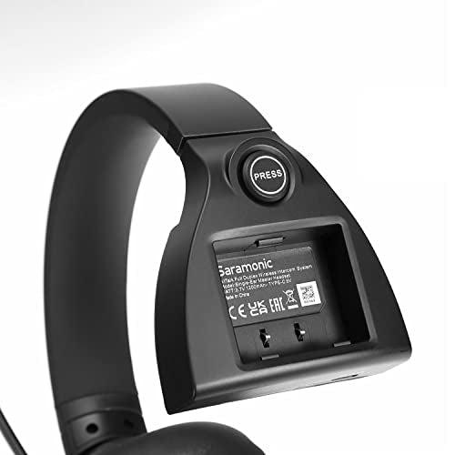 Saramonic WiTalk-SMH | Single-Ear Wireless Intercom Master Headset for The WiTalk Intercom System & Carry Case - size: Single-Ear Master Headset