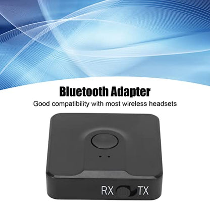 Bluetooth 5.0 Transmitter and Receiver,Multifunction 2 in 1 Audio Adapter,Splitter for TV/Headphones/PC/Home Stereo/Speakers