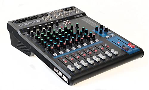 Yamaha MG12 12-Input 4-Bus Mixer | 12-input mixer with D-PRE preamps and 1-knob compressors for performances, recordings and lectures - size: 12-Input, style: Standard Mixer