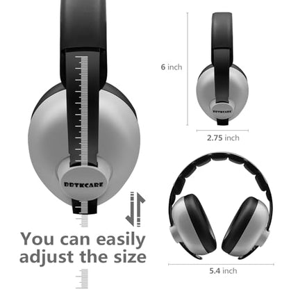 BBTKCARE Baby Ear Protection Noise Cancelling Headphones for Babies for 3 Months to 3 Years - Grey - color: Grey