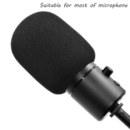 Microphone Covers Mic Windscreen Disposable Foam Covers Thick for Most Handheld Microphone Karaoke DJ 5pcs
