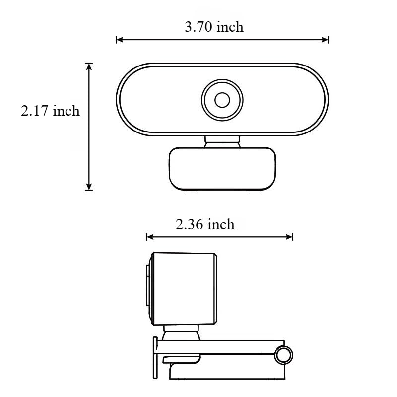 2 Pack Full HD 1080P Webcam with Microphone, Camera, Voice Call Camera, Conference Camera, Video Webcam, Work Camera - color: Q8, size: 2 Pack
