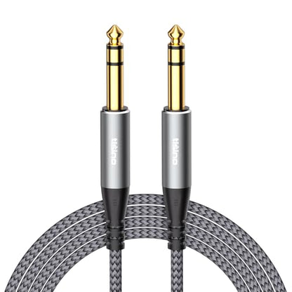 Tisino 1/4" TRS Cable, Balanced Stereo Instrument Guitar Cable, 10 FT | 1/4 Inch TRS Male to Male Balanced Patch Cable for Studio Monitors, Mixer, Speaker, Guitar, OFC Shielded Pro Audio Cord - size: 3m/10ft