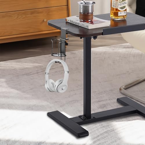 2-in-1 Clip-On Cup Holder & Headphone Hook - 360° Rotatable Anti-Spill Desk Organizer, Perfect for Gaming Tables, Office Desks, Lawn Chairs & Home Use (1 Pack)