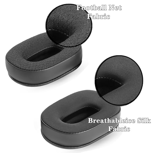 B450XT Replacement Earpads for BlueParrott B450-XT/S450 Headset | Ear Pads with Softer Memory Foam High Density Noise Cancelling Foam Added Thickness-Black