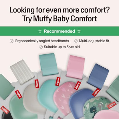 Alpine Muffy Baby Ear Muffs Noise Protection | Toddler Ear Protection | For babies up to 4 years | 24dB Sound Reduction | Baby Hearing Protection | Noise Reduction | Baby Essentials New Mom Gifts - color: Blush