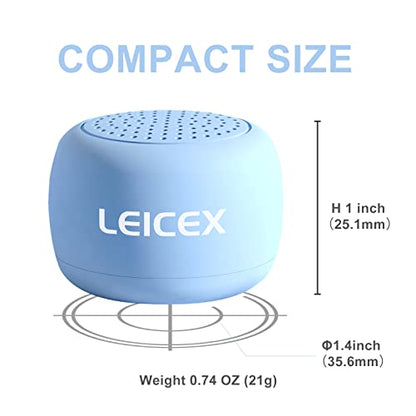 LEICEX Travel Bluetooth Speaker, Tiny Small Speakers Bluetooth Wireless Pillow Perfect for Travel Outdoor Sound (Blue) - color: Tiny-Blue