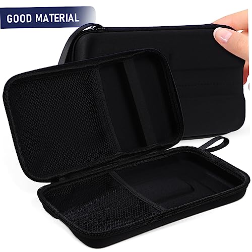 Abaodam Portable Microphone Storage Case Lightweight Carrying Bag with Padded Dividers Dual Microphone Slots Receiver Compartment for Mic Accessories for Travel and Storage