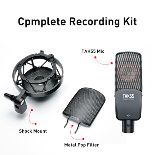 TAKSTAR TAK55 XLR Condenser Microphone with 34mm Large Diaphragm