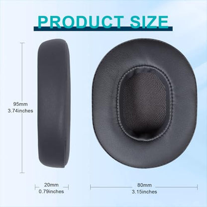 HAOMUK Replacement Ear Pads for Skullcandy Crusher Wireless/Evo/ANC Hesh 3/EVO/ANC, Headphones Ear Cushions, Headset Earpads, Ear Cups Cover-Titanium - color: Titanium