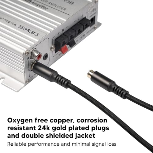 for RCA Extension Cable Male to Female Gold Plated Digital Analog AV RCA Coaxial Cord for HDTV DVD Player Subwoofer Speaker(6m/19.7ft) - size: 6m/19.7ft