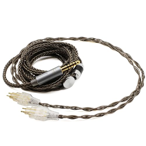 Youkamoo 4.4mm Balanced Audio Upgrade Cable 6ft/1.8m Compatible with Sennheiser HD600 HD650 HD660S HD660S2 HD580 HD58X HD6XX Headphones Silver Plated Braided