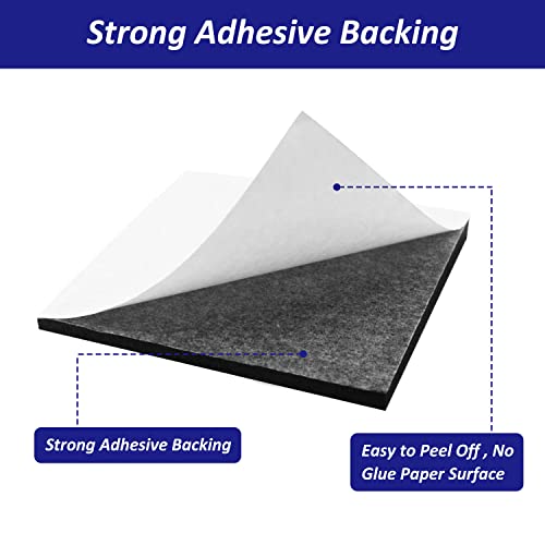 Foam Padding Sheets with Adhesive Backing - Self Stick Neoprene Insulation Foam,8PCS 1/4 Inch Thick X 4 Inch Long X 4 Inch Wide - Closed Cell Foam Sheet Square Pad - size: 4Inch x 4Inch x1/4Inch