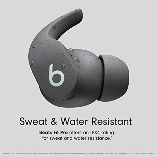 Beats by Dr. Dre - Beats Fit Pro True Wireless Noise Cancelling In-Ear Headphones - Sage Gray (Renewed) - color: Sage Gray