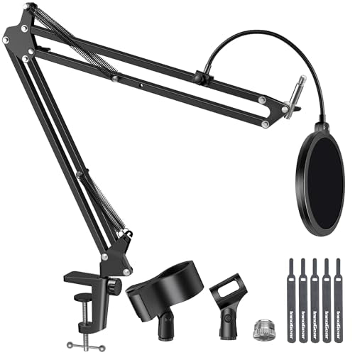 InnoGear Mic Stand Boom Arm Microphone Stand Desk for Blue Yeti Quadcast - size: Medium