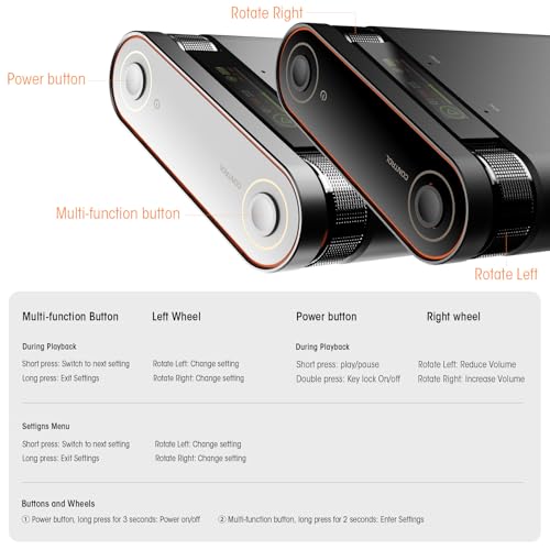 Shanling H2 2in1 Audio Player/Portable DAC, Desktop Headphone Amp,Bluetooth 5.0/LDAC,10.5Hours+ for Music Time,HiFi Res Certificated,Anodized Aluminum with LED Lights,Up to 2TB Capacity