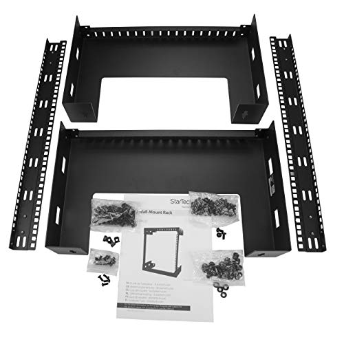 StarTech 15U 2-Post Wall Mount Open Frame Rack, 19in, 200lb (RK15WALLO) - size: 30.5"x19.9"x12"